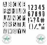CD Bundle - Grunge Buchstaben und Zahlen