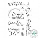 CD Stempelset - Designline Happy Geburtstag II