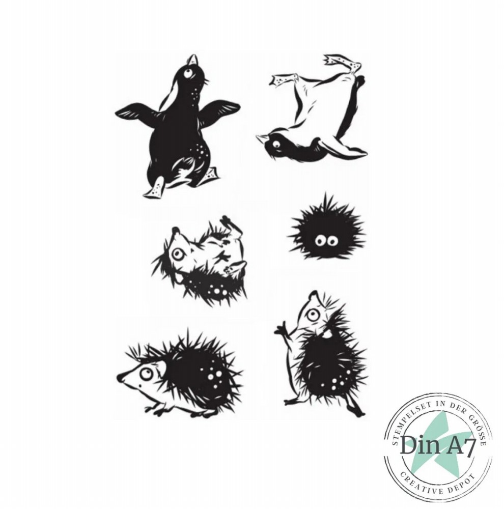 CD Stempelset - Heikes Welt - Igel und Co.