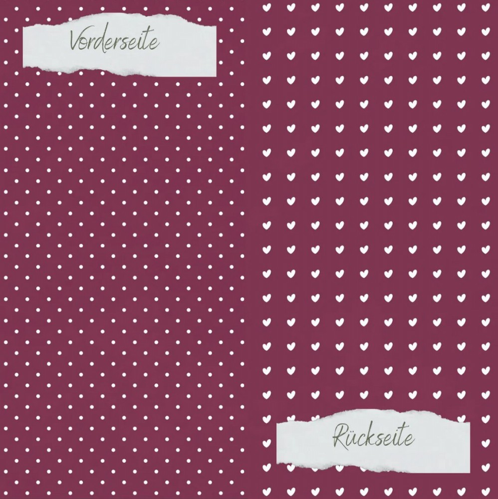 CD Designpapier - Herbstbeere Pünktchen und Herzch
