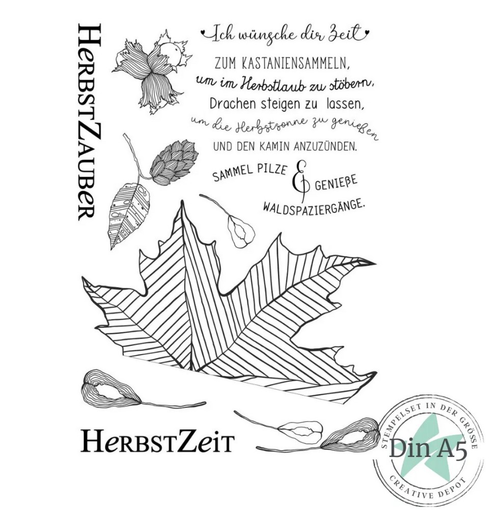 CD Stempelset - Designline - Herbstzauber