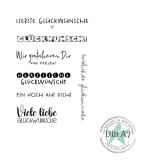 CD Stempelset - Mini Glückwünsche