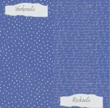 CD Basic - Jeansblau - Apfelkernchen und Schrift