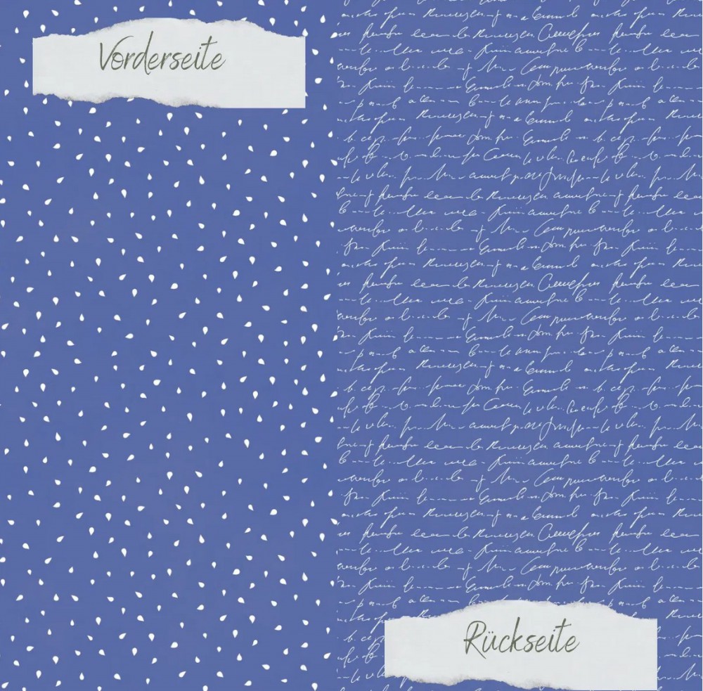 CD Basic - Jeansblau - Apfelkernchen und Schrift