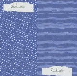 CD Basic - Jeansblau - Doodle Dächer und Streifen