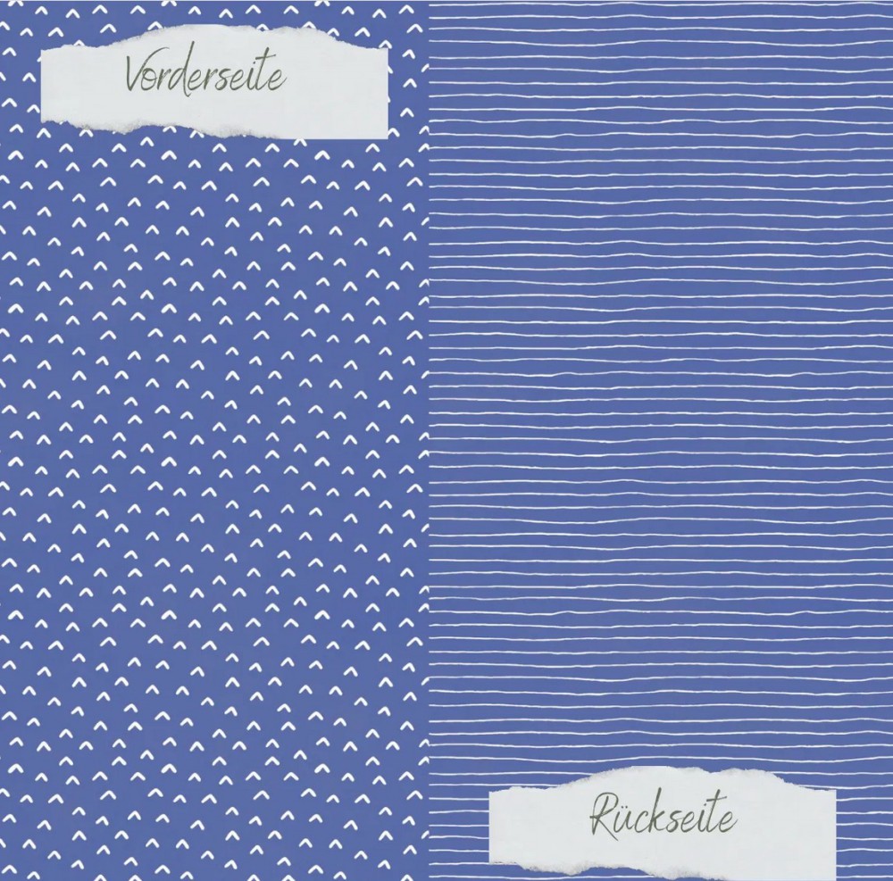 CD Basic - Jeansblau - Doodle Dächer und Streifen