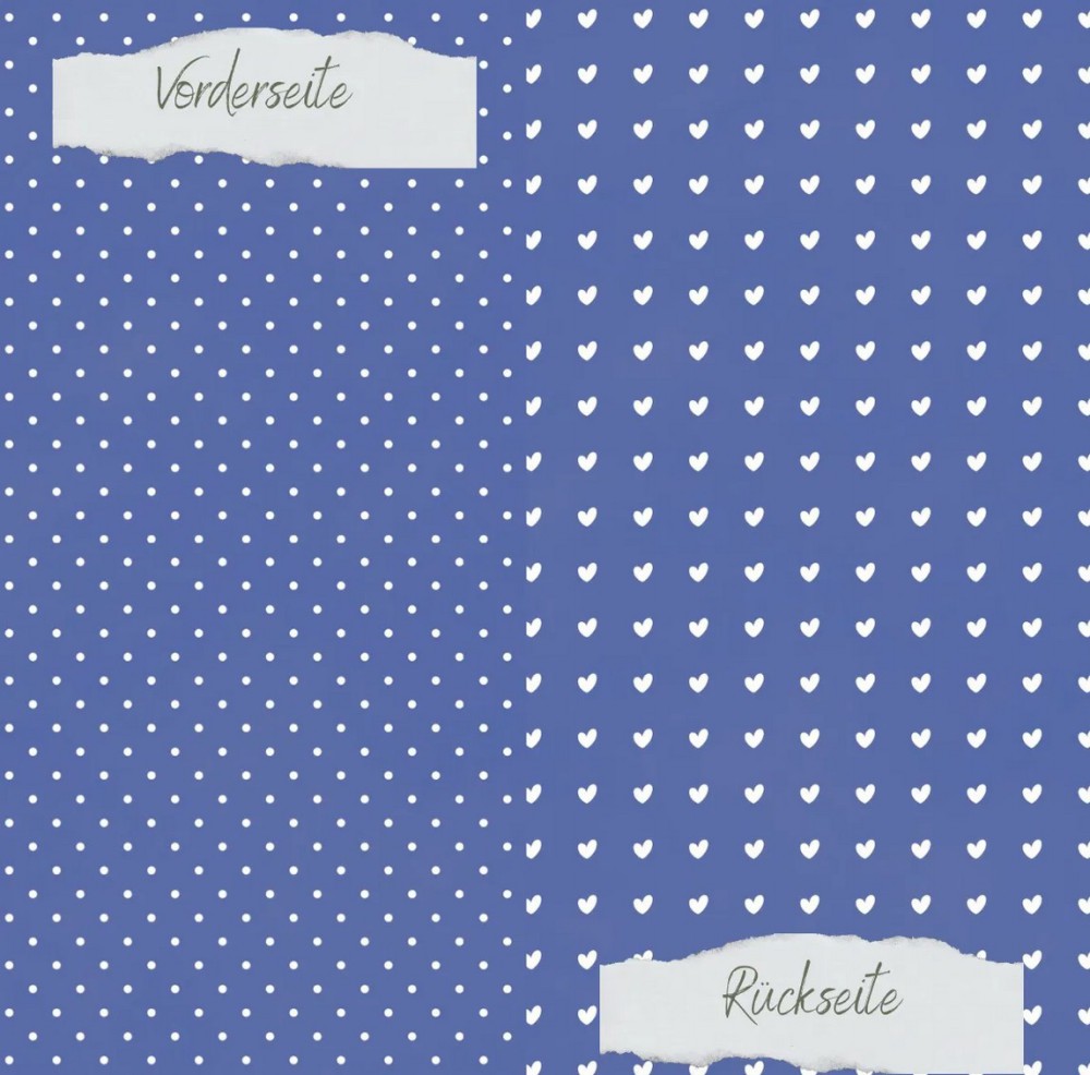 CD Basic - Jeansblau - Pünktchen und Herzchen