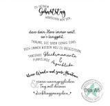 CD Stempelset - Kartentext Geburtstag