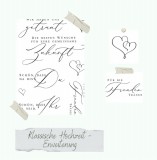 CD Stempelset - Klassische Hochzeit Erweiterung CD Stempelset - Klassische Hochzeit Erweiterung