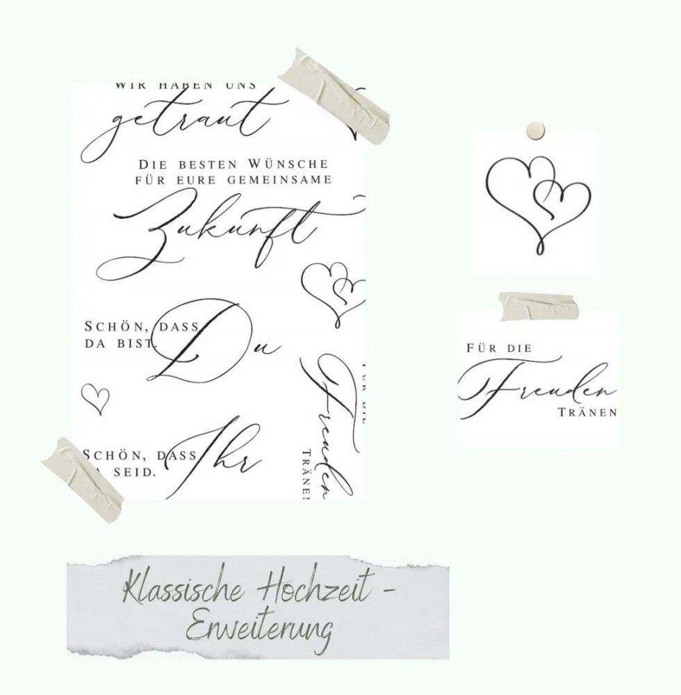 CD Stempelset - Klassische Hochzeit Erweiterung