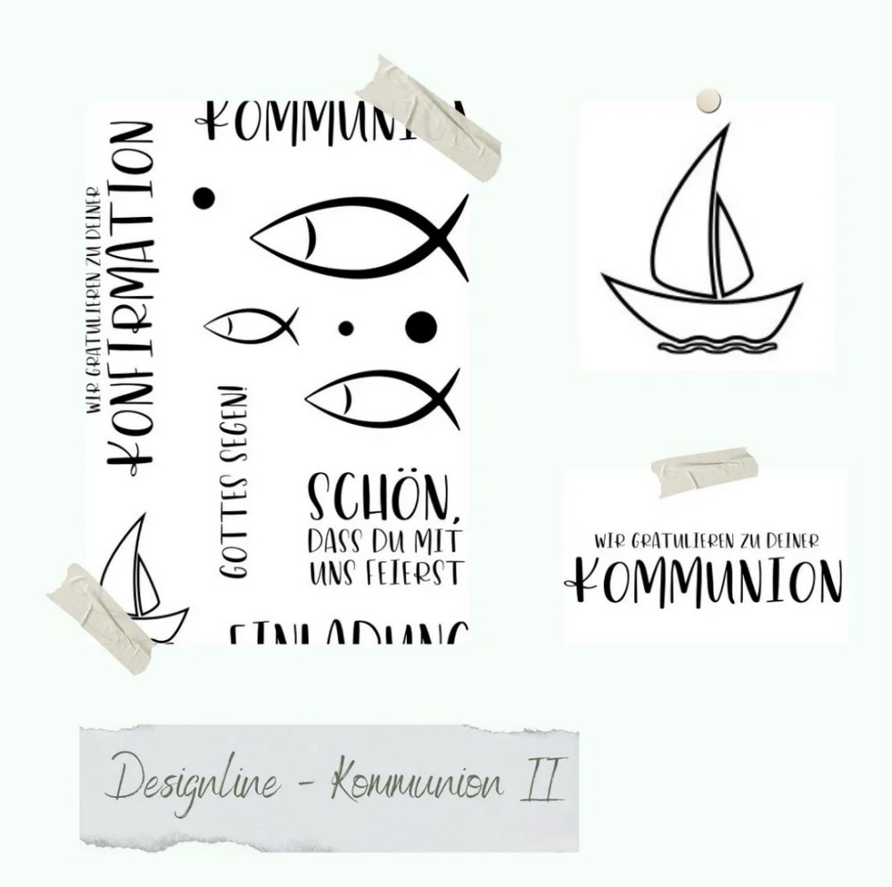 CD Stempelset - Designlinie - Kommunion II