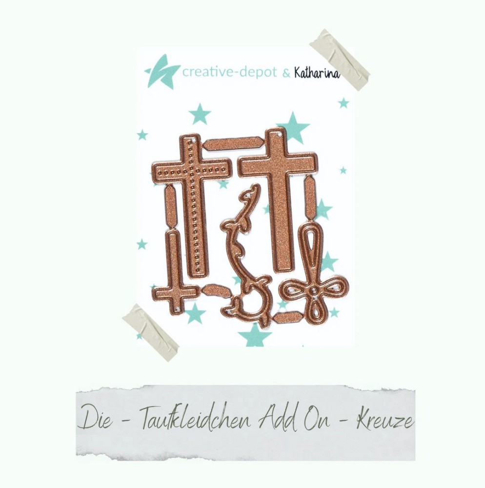 CD Die - Taufkleidchen Add On Kreuze