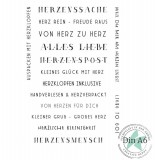 CD Stempelset - Lange Tags Herzenssache