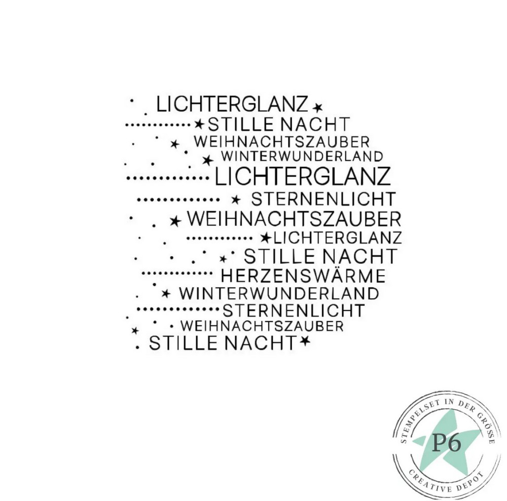 CD Stempelset - Lichterbogenstempel