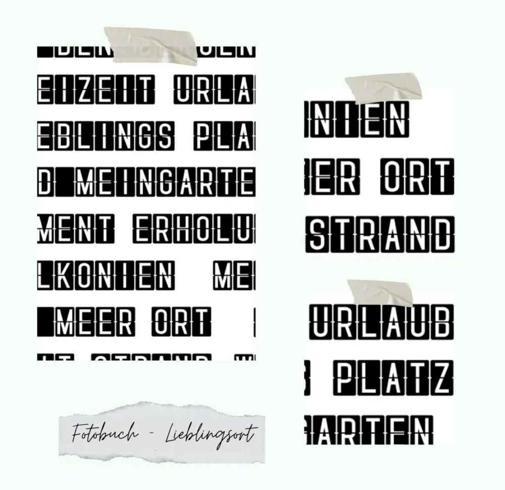 CD Stempelset - Fotobuch Lieblingsort