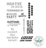CD Stempelset - Lizenz zum Feiern