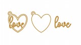 CD Die - Kleiner Liebesbrief - Love Anhänger