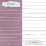 CD Designpapier Basic - Malve - Doodle Linien mit