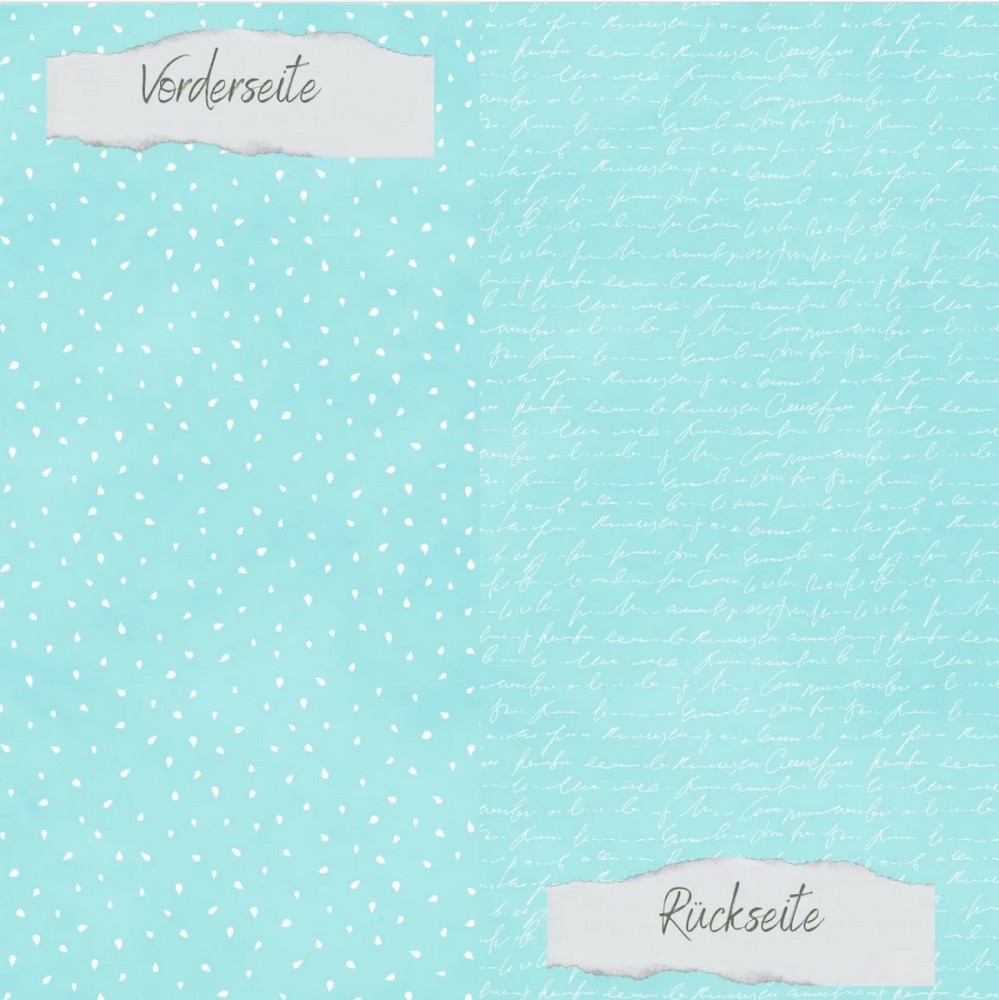 CD Designpapier Basic - Meermint Apfelkernchen und