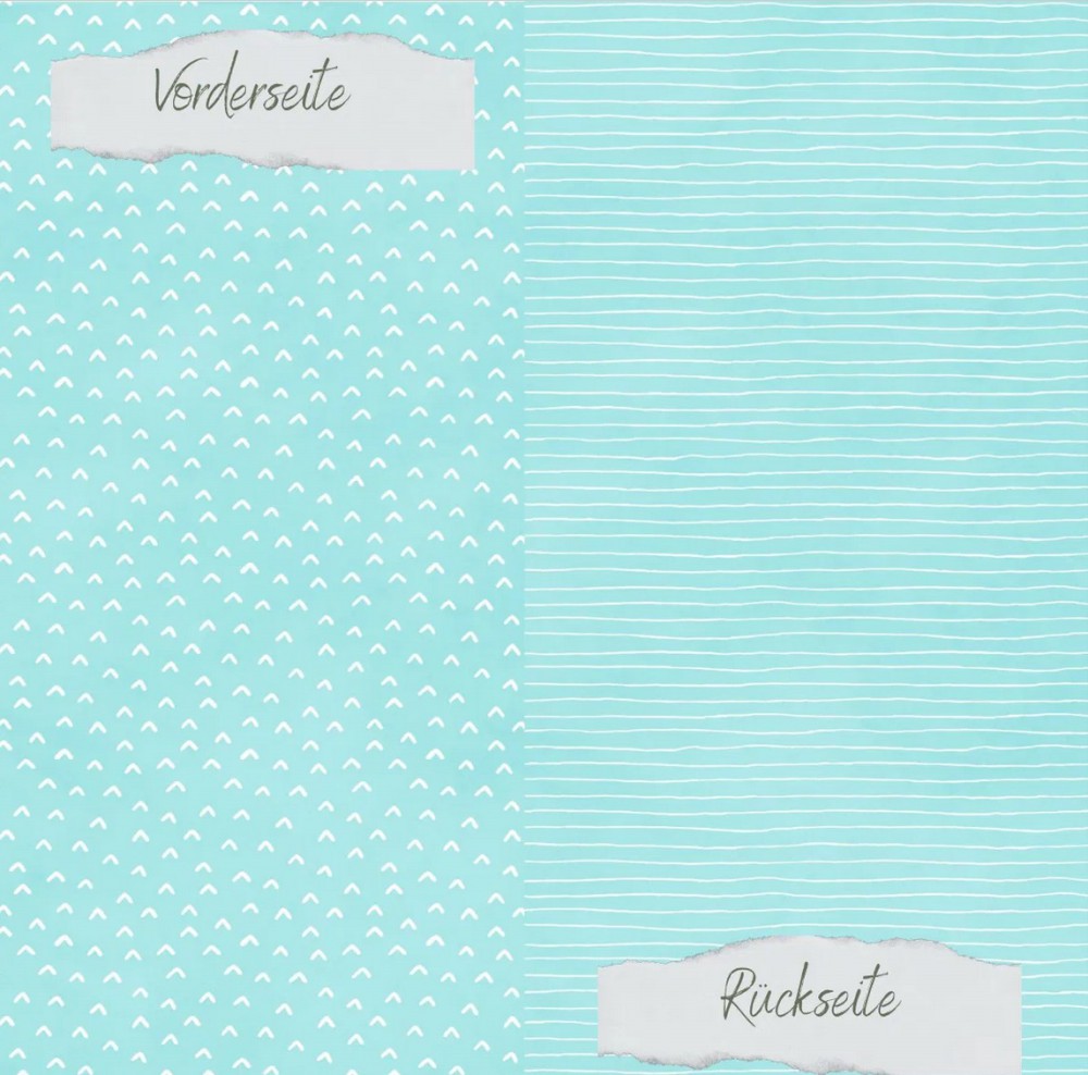 CD Designpapier Basic - Meermint Doodle Dächer un