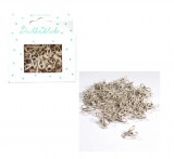 CD Mini Fish Clip - vintage leinen - matt 50 Stü