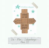 CD Die - Mini Dekoanhänger Haus III