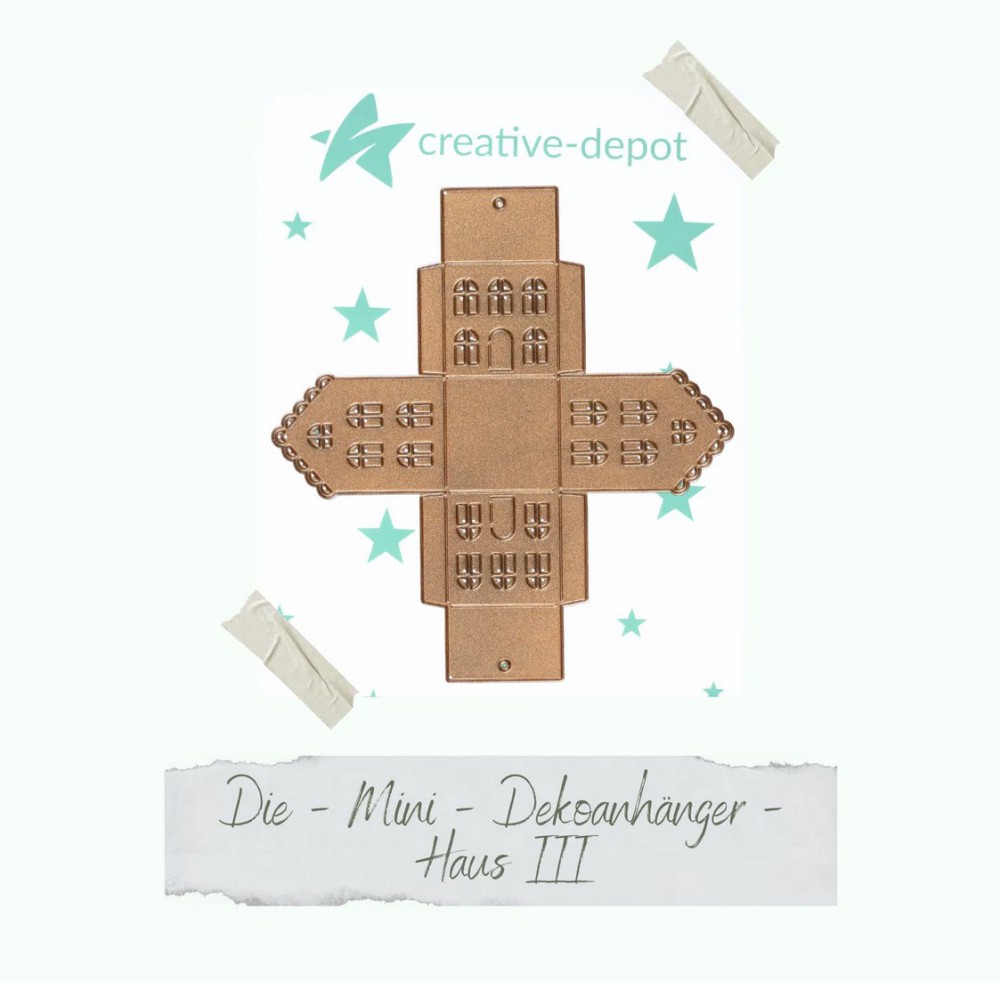 CD Die - Mini Dekoanhänger Haus III
