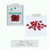 CD Mini Clip - bordeaux - matt 20 Stück CD Mini Clip - bordeaux - matt 20 Stück