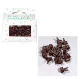CD Mini Clip - Kaffee - matt 20 Stück