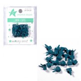 CD Mini Clip - Pfauenblau - matt 20 Stück