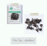 CD Mini Clip - silberfarben 20 Stück