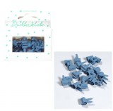 CD Mini Clip - Vintage Blau - matt 20 Stück