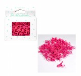 CD Mini Fish Clip - neon pink - matt 50 Stü