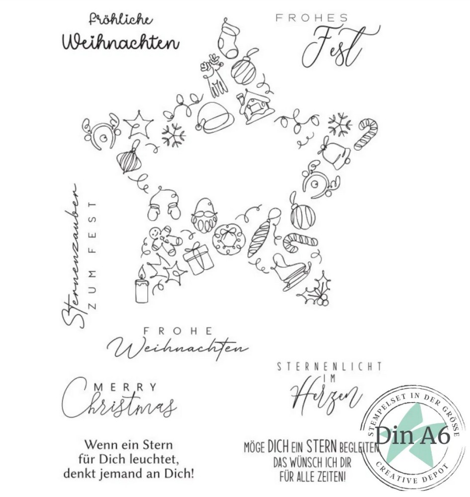 CD Stempelset - Designline - Möge Dich ein Stern b