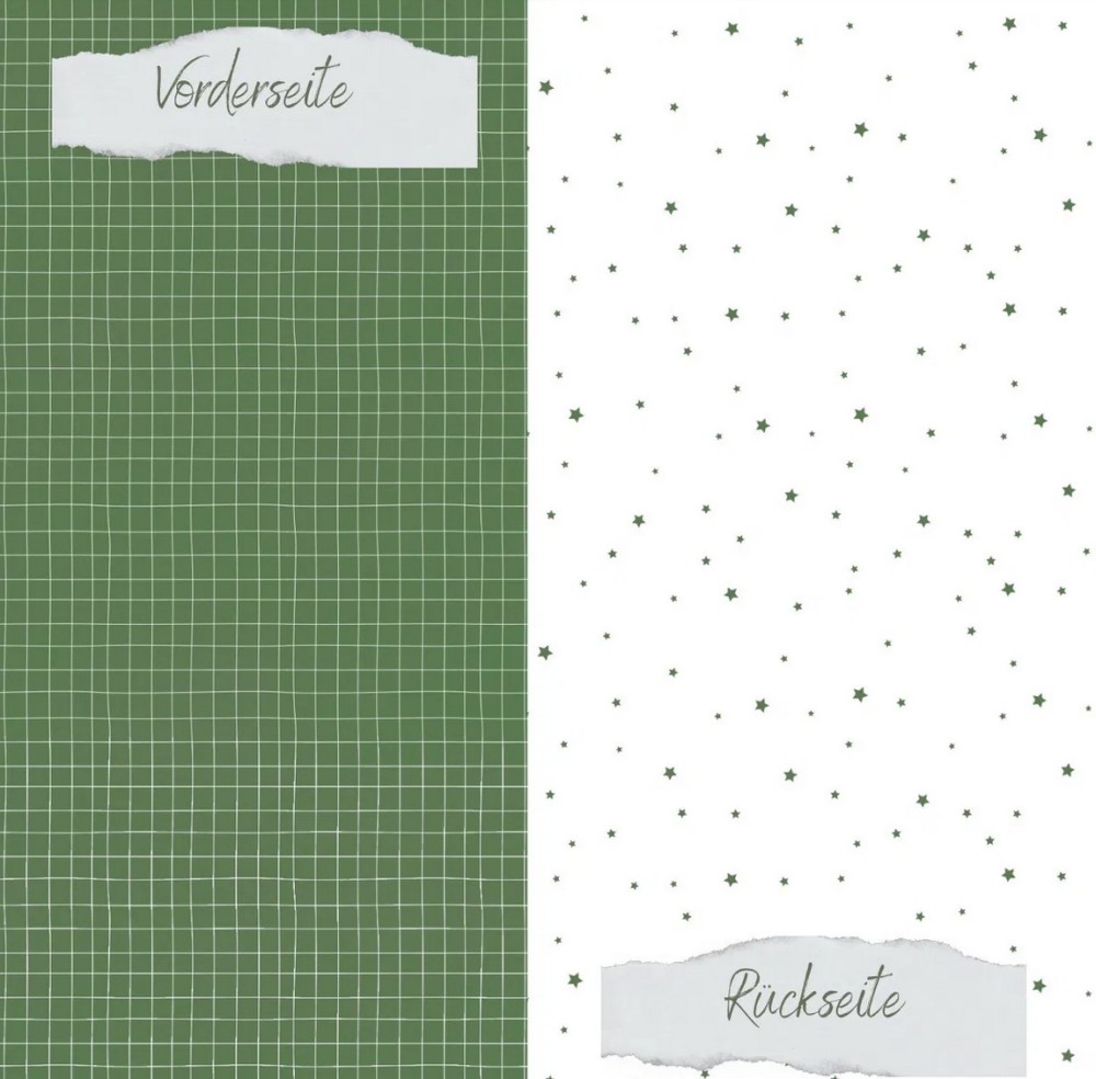 CD Designpapier Basic - Olive Doodle Gitter Sternc