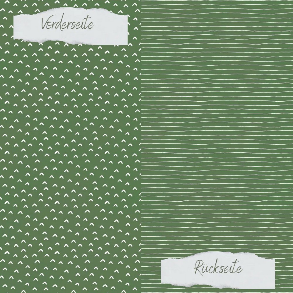 CD Designpapier Basic - Olive Doodle Dächer und St