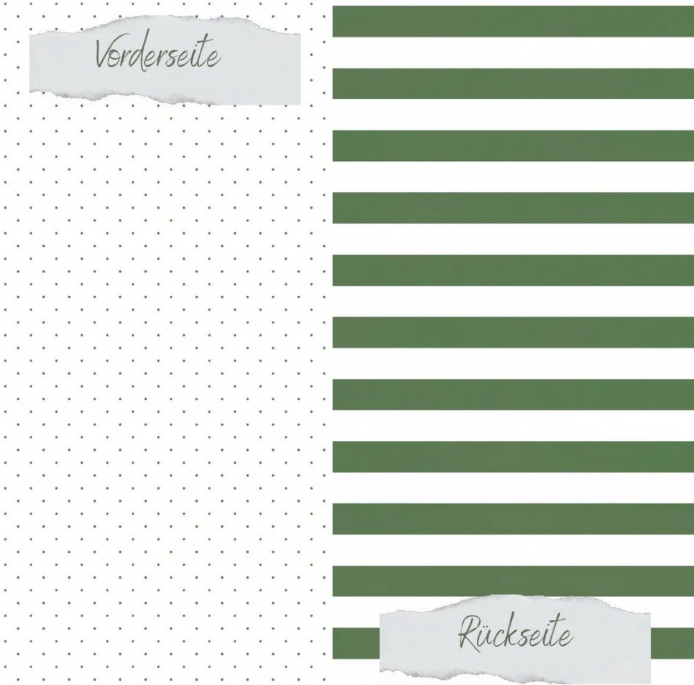CD Designpapier Basic - Olive gepunktet Breite Str