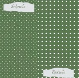 CD Designpapier Basic - Olive Pünktchen und Herzch CD Designpapier Basic - Olive Pünktchen und Herzch
