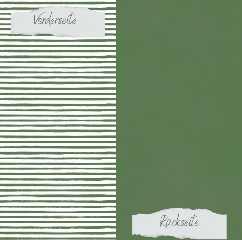 CD Designpapier Basic - Olive Streifen und uni