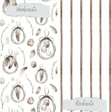 CD Designpapier - Osterkränze mit Federn 30,5x30,