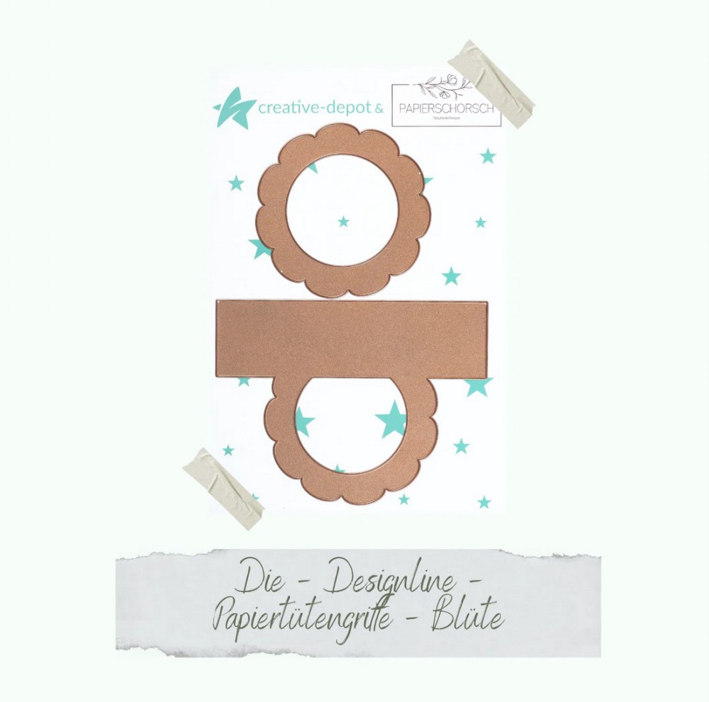CD Die - Designlinie Papiertütengriff Blüte