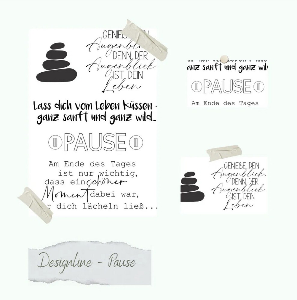CD Stempelset - Designline Pause