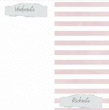 CD Basic - Puderrosa - gepunktet + Breite Streifen