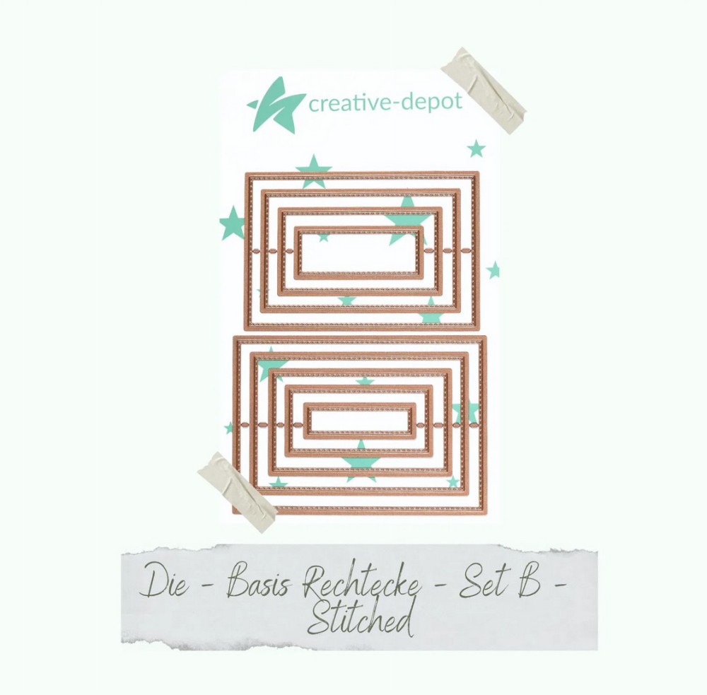 CD Die - Basic - Basis Rechtecke Set B - stitched
