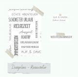 CD Stempelset - Designline Reisewörter