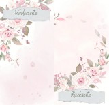 CD Designpapier - Rosa Blütenkranz