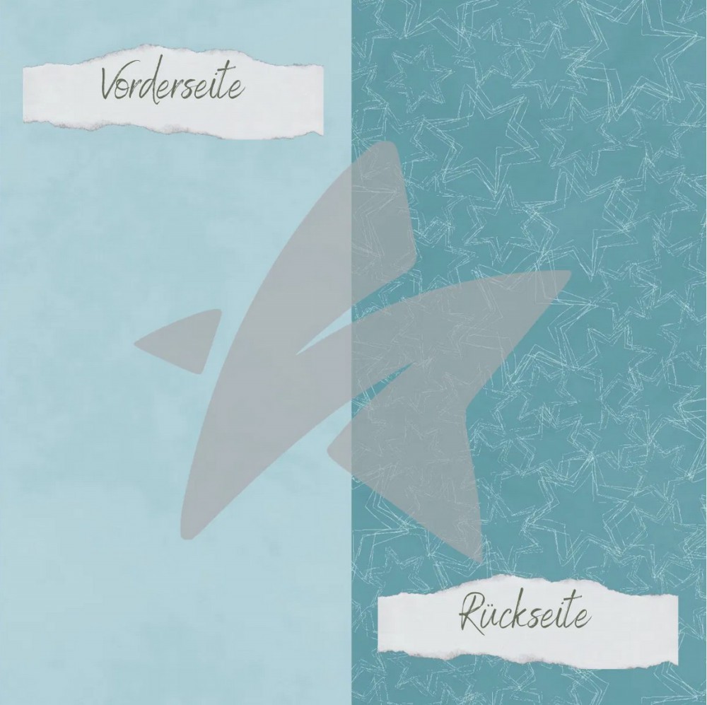 CD Designpapier Basic - Salbei - Doodle Sterne
