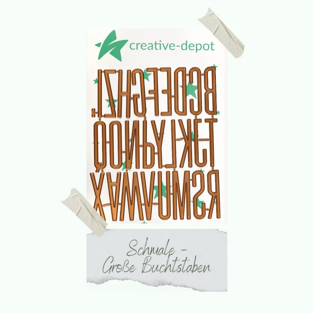 CD Die - schmale Buchstaben groß