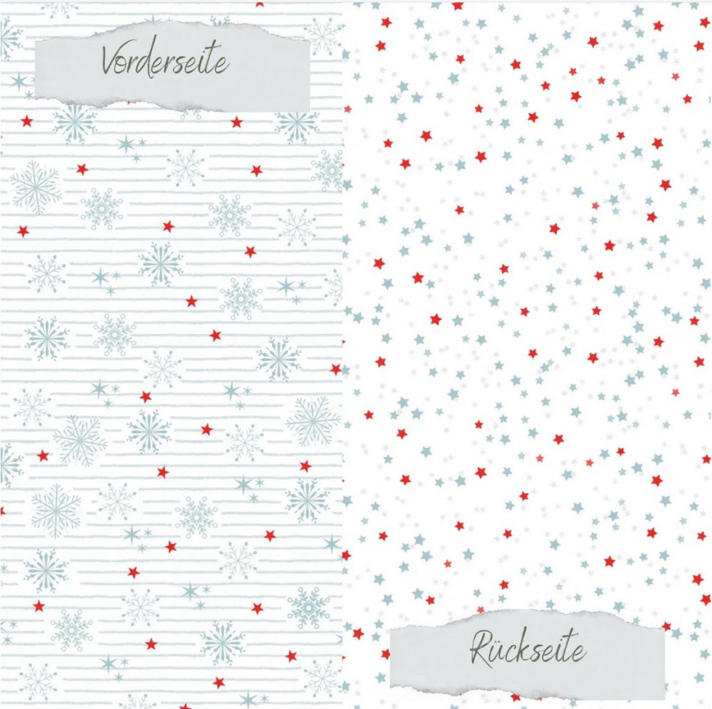 CD Designline Schneeflocken und Sterne 30,5x30,5 c