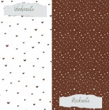CD Designpapier - Schokolade - Doodle Herzen und S